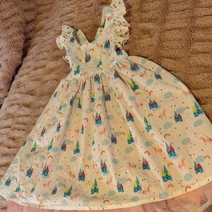 Unicorn Print Kids Dress